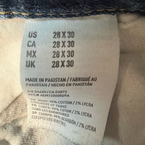 American Eagle Outfitters Young Men’s Core Flex Jeans Size 28x30 Like New - Picture 9 of 11